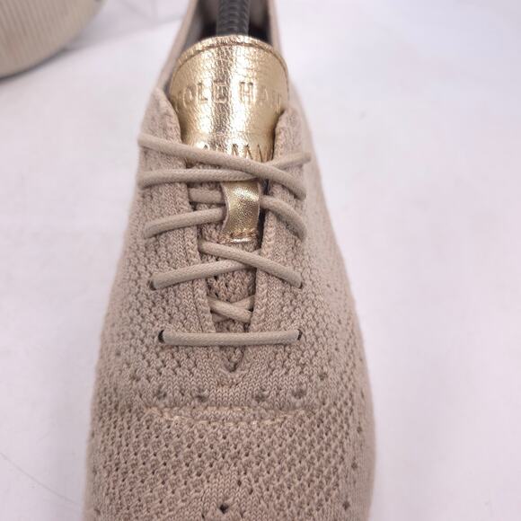 Cole Haan 2.ZeroGrand Lace Up Casual Oxford Shoe Womens Size 8 W11154 Tan - Picture 9 of 10